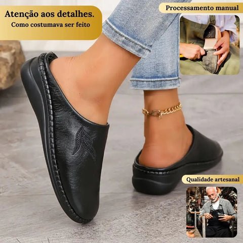 Sapatos NICOLE, Mocassins com plataforma Slip-on.