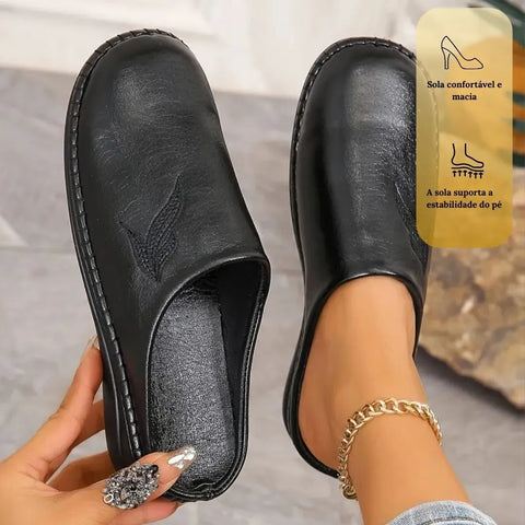 Sapatos NICOLE, Mocassins com plataforma Slip-on.