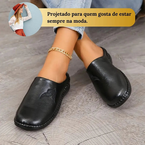 Sapatos NICOLE, Mocassins com plataforma Slip-on.