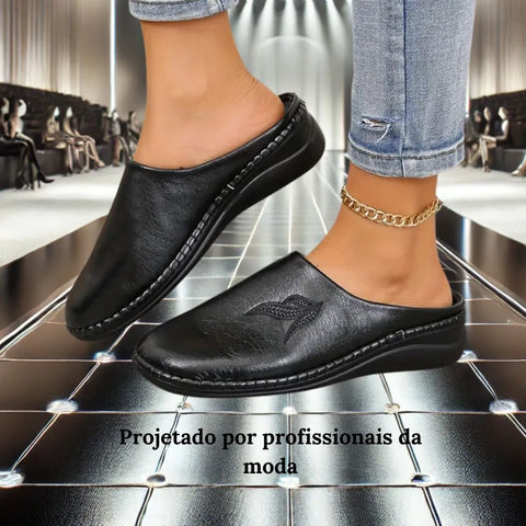 Sapatos NICOLE, Mocassins com plataforma Slip-on.