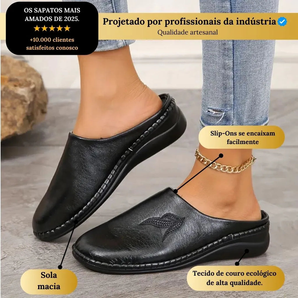 Sapatos NICOLE, Mocassins com plataforma Slip-on.