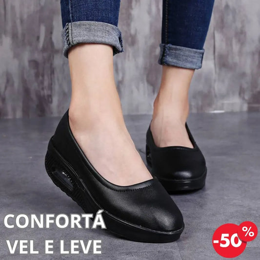 Sapatos ortopédicos com elevadores para mulheres